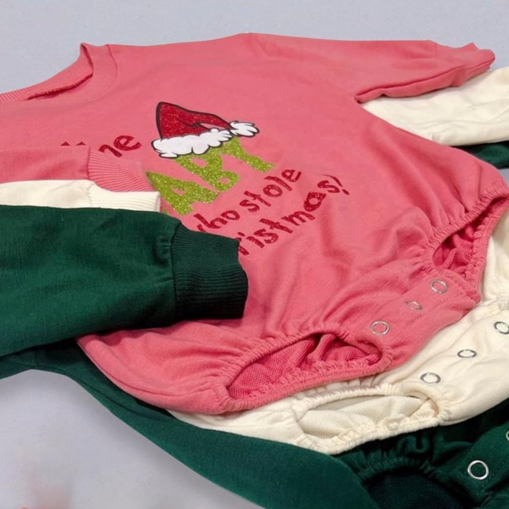 Unisex Baby Christmas Onesie - Picture 2 of 4